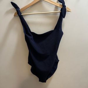 & Other Stories Swim One Piece Navy